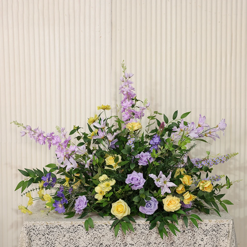 Green Purple Artificial Flower - Home Decor Event 评论和价格