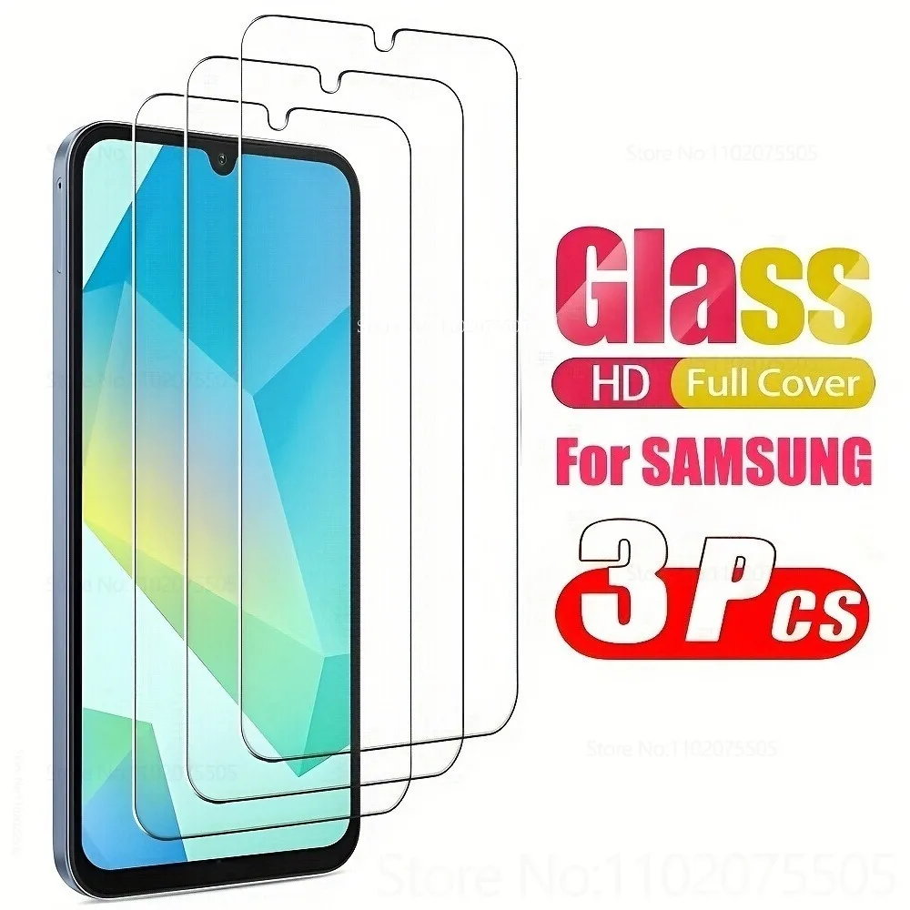 3Pcs HD Tempered Glass for Samsung Galaxy S23 Ultra S22 Plus S25 Ultra S24 Plus Full Cover Phone Screen Protector S21 Plus S20FE