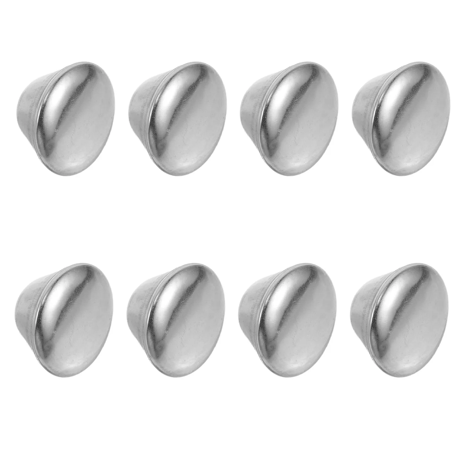 8Pcs Stainless Steel Teacup Lid Top Bead Knob for Glass Ceramic Pot Cover Replacement Tight Seal Single Hand Grip Travel Home