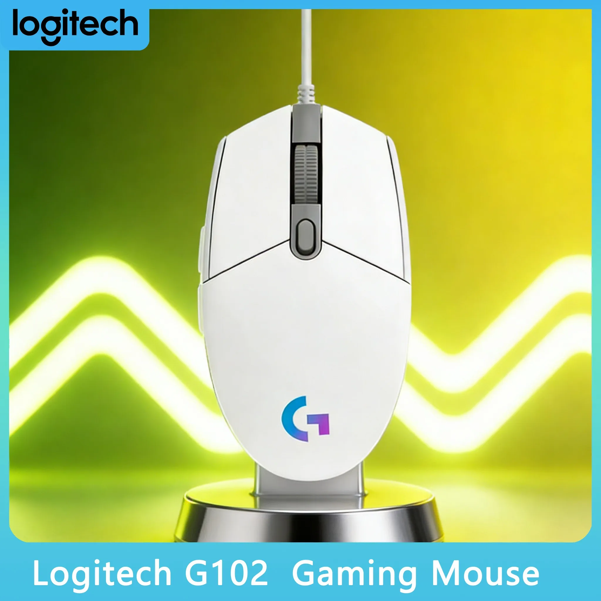 

Игровая мышь Logitech G102 RGB с подсветкой, проводная, эргономичная, с сенсором 8000 DPI