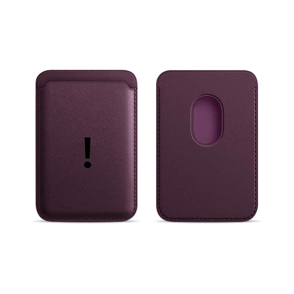 Ausrufezeichen-Leder-Kartenetui Telefonkartenhalter für Magnetische Hülle Geeignet für alle iPhone Magsafe Karten-Handyrückseiten-Taschen – Detail 12