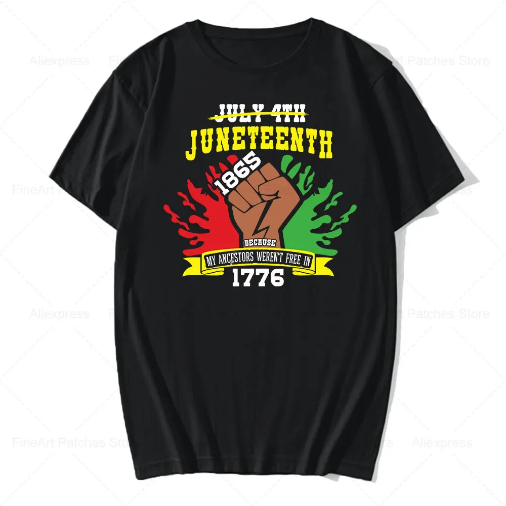 1865 Juneteenth Dope Iron-on Patches for Clothing Stickers 1776 Black History Decals Women Men Washable Heat Transfer Printing