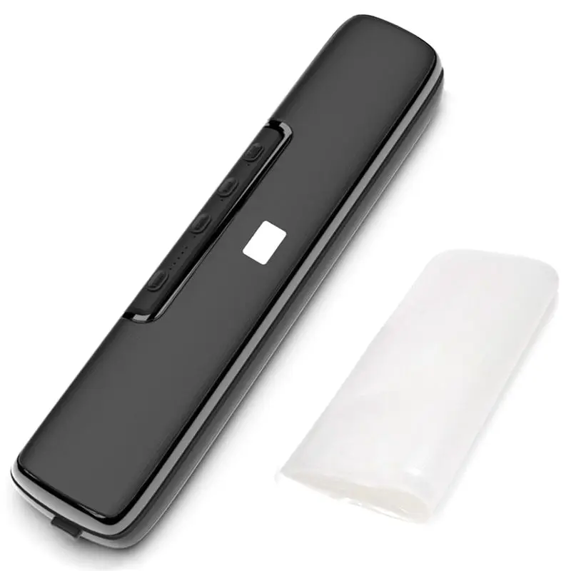 

[NEW!N92R】 Vacuum Machine Food Vacuum Automatic Air Sealing System For Food Storage Dry And Wet With Seal Bags Kit Black