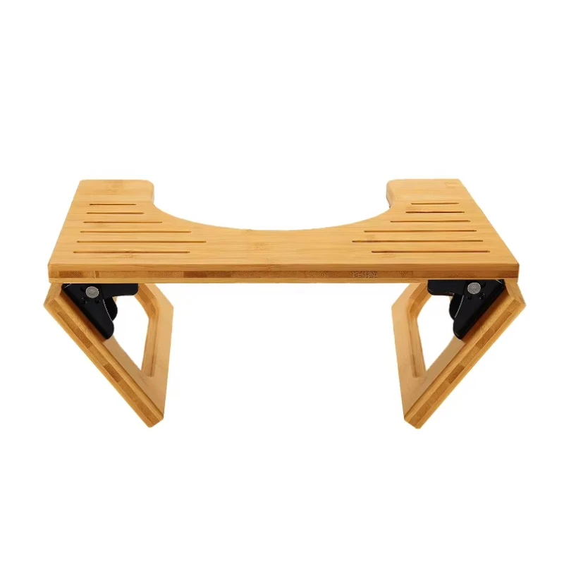 

Modern bathroom bamboo toilet stool stylish eco-friendly foldable functional products genre stool and footstool