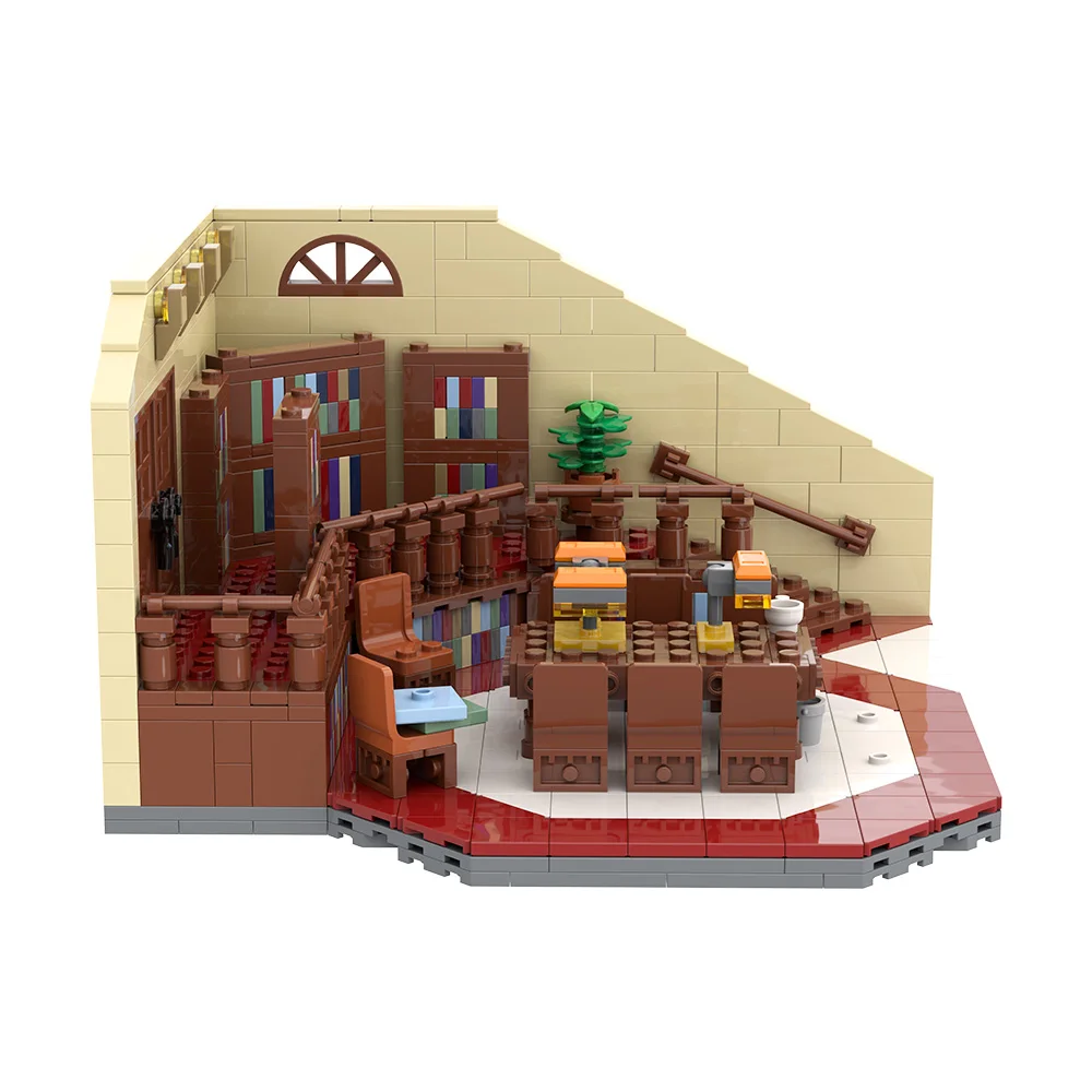 MOC Buffy the Vampire Slayer: Sunnydale High School Library Building Blocks Model Sunnydale High School Library Bricks Toys Gift