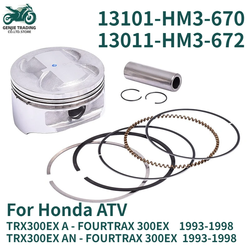 

Комплект поршневых колец двигателя мотоцикла, диаметр 80 мм для Honda TRX300EX A AN FOURTRAX 300EX TRX 300 1993 1994 1995-1998 13104-HM3-670