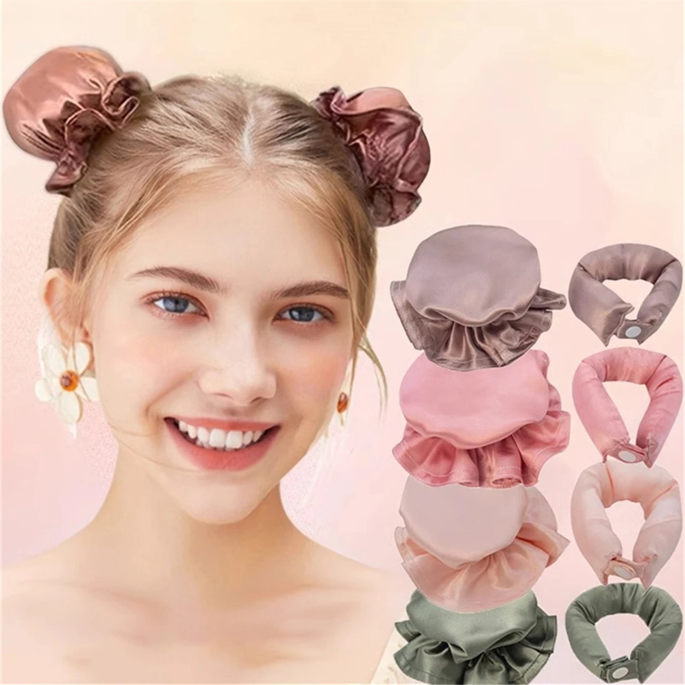 

Безжаровые бигуди для ленивых локонов, не требующие нагрева, для создания эффекта распущенных волос, гибкие стержни, повязка для сна, аксессуары для укладки волос для женщин