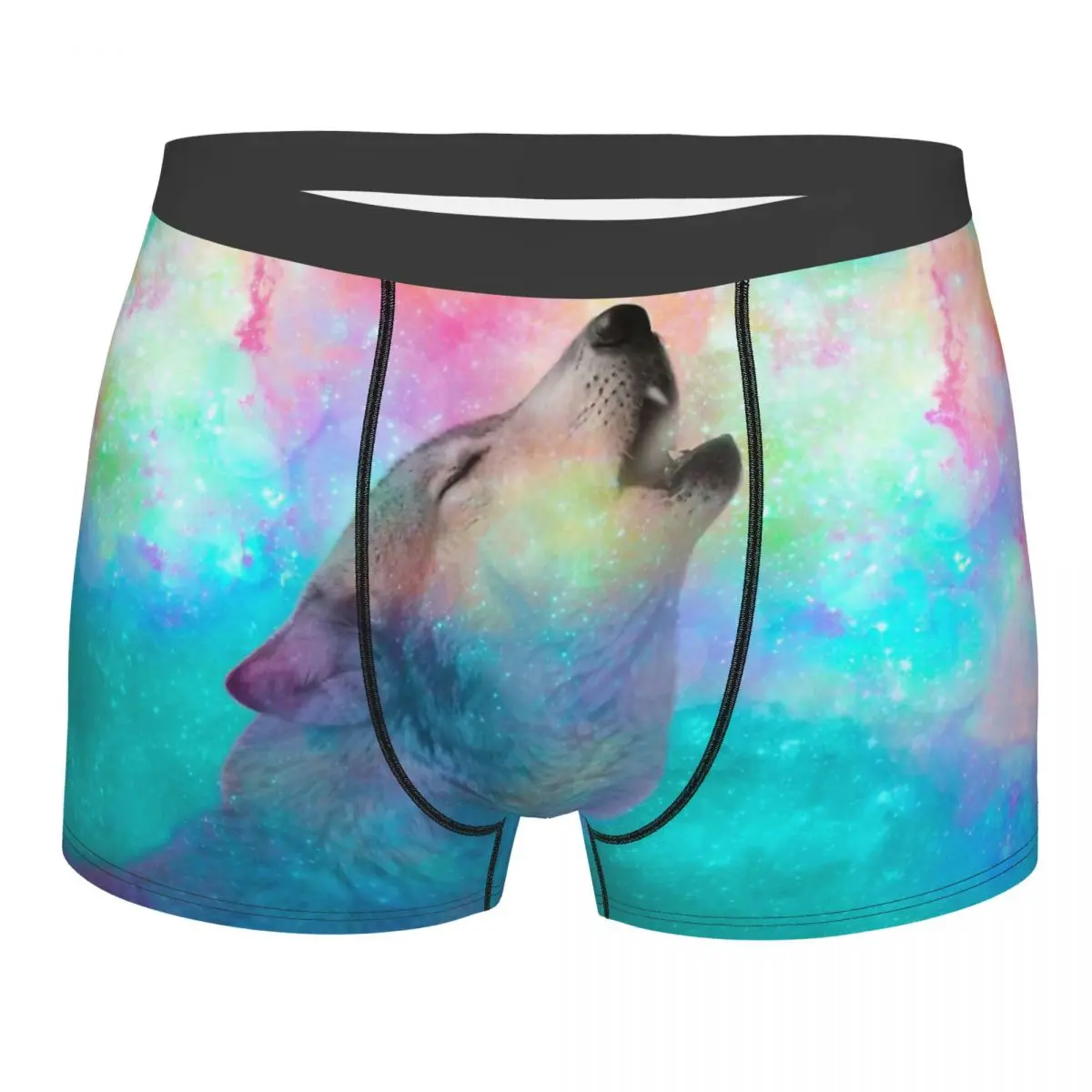 Breathing Dreams Like Air Men Boxer Briefs Wolf Cruel Rage Looking Dignified And Creative Underpants Top Quality Print Shorts