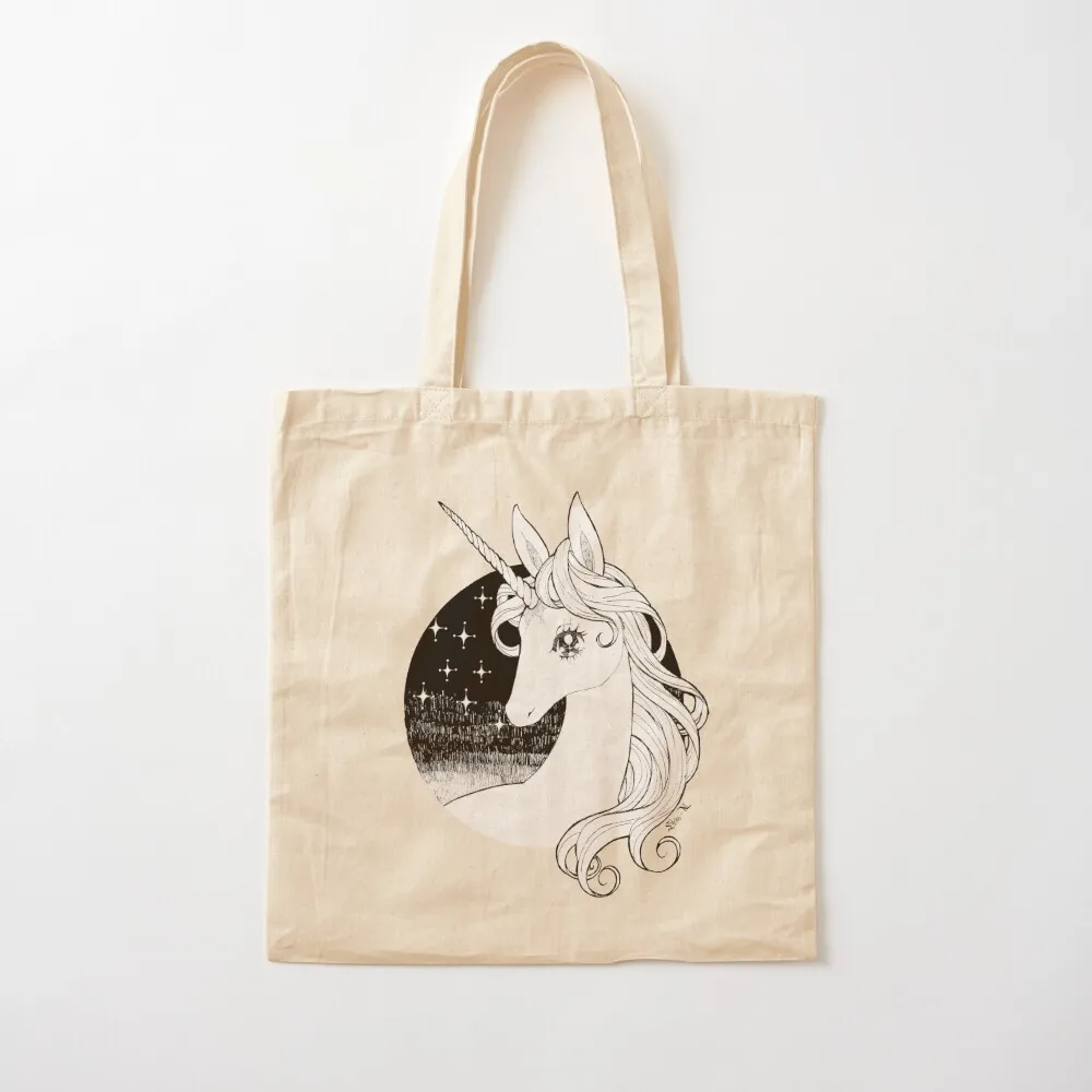 The Last Unicorn Tote Bag reusable grocery bags eco bag folding Custom bag Lady bags