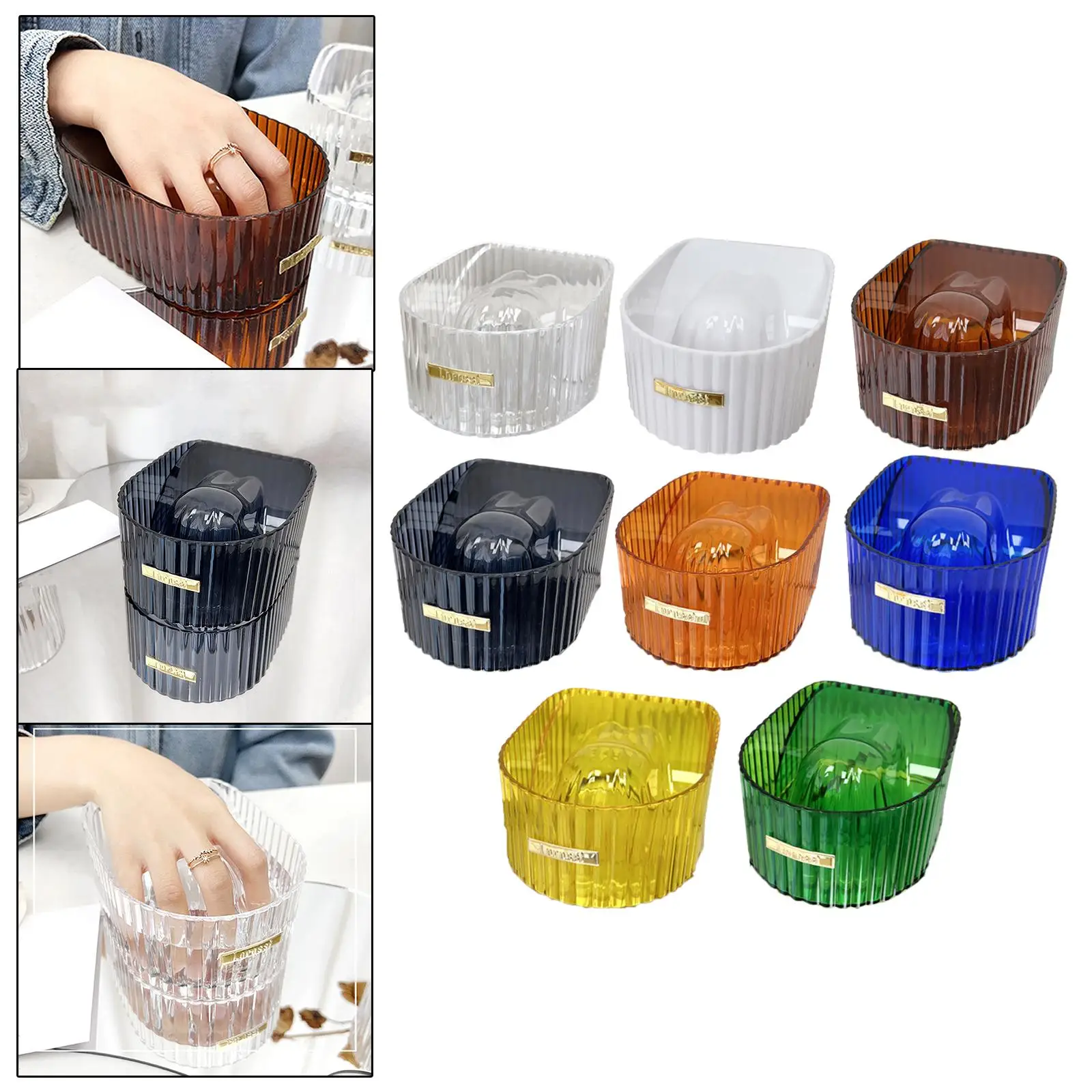 Acrylic Nail Soaking Bowl for Gel Nail Wraps Semi Cured Nail Gel Strips Professional Home Salon Use