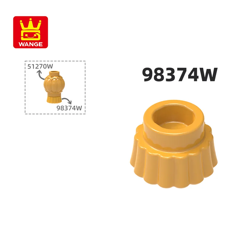 

Wange 100g/1098Pcs lot 98374W Lantern Bottom Building Blocks Accessories Compatible with Brick Toys Children