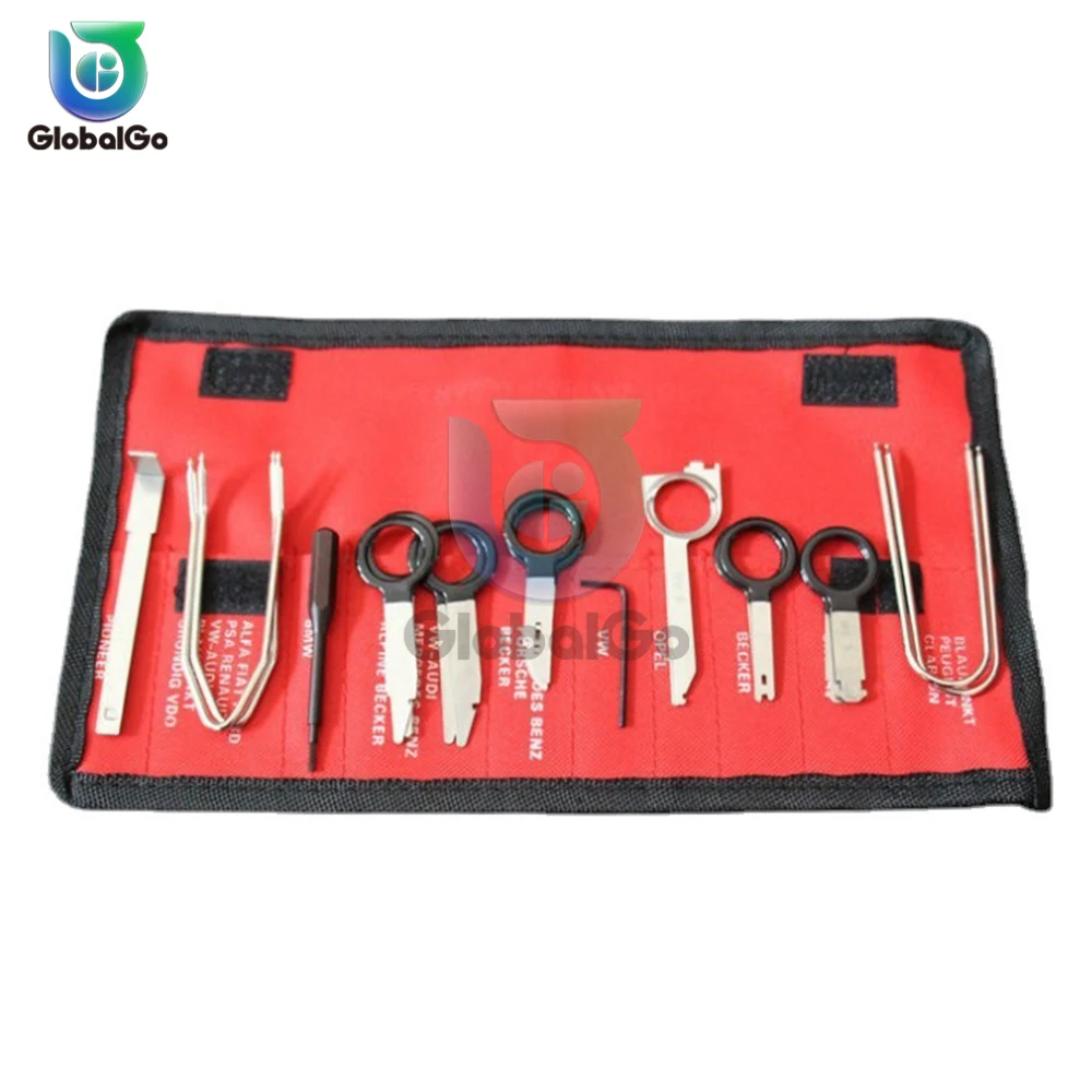 20 pezzi set di strumenti per la rimozione di lettori CD stereo per auto accessori autoradio kit di rimozione di chiavi di installazione