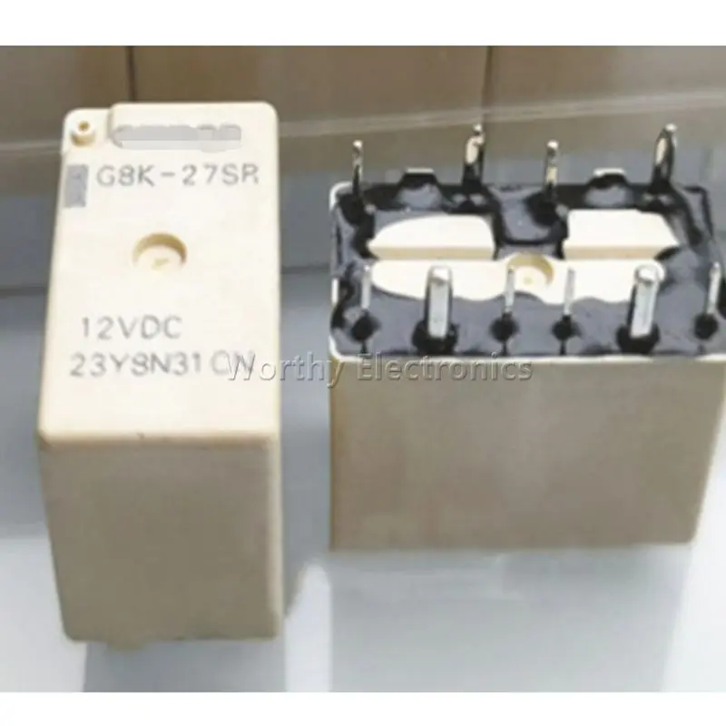 

Free Shipping 10PCS/LOT G8K-27SR 12VDC 10pin Relay 12V