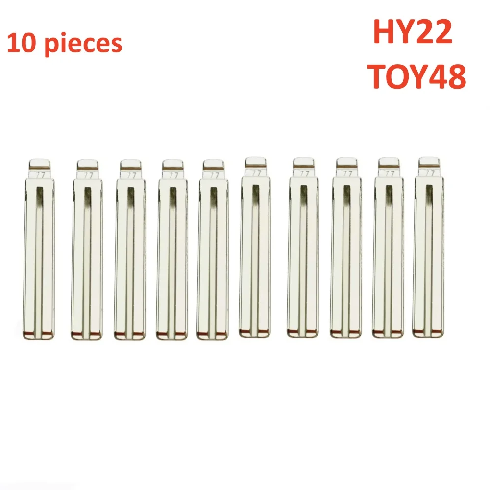 10/20pcs Uncut Metal NO. 77 77# HY22 TOY40 TOY48 for Hyundai Kia Lexus Toyota Key Blade for KD keydiy xhorse VVDI remotes univer