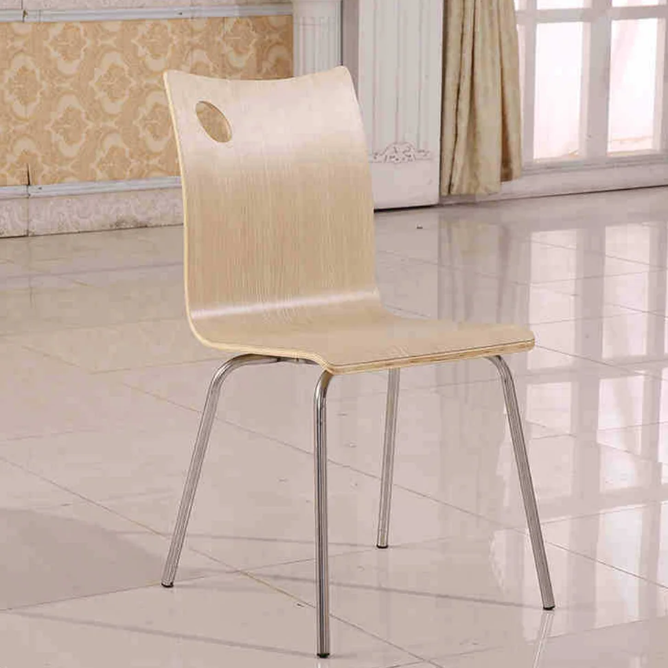 Cartmay School & Hospital Furniture Portable Stackable Event Party Chairs For Primary Students PP Seat With Metal Legs