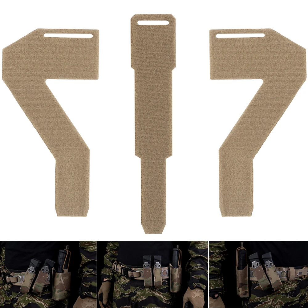 2PCS MOLLE Hook & Loop Strap Clips, Tactical Diagonal Fastener Retention Strap Set for Magazine Pouch Attachment Accessories