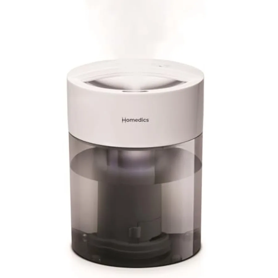 

Humidifiers for Bedroom, Home, Nursery, Office and Plants. Total Comfort UV-C Ultrasonic Humidifier, Leak Resistant Design, 0.9