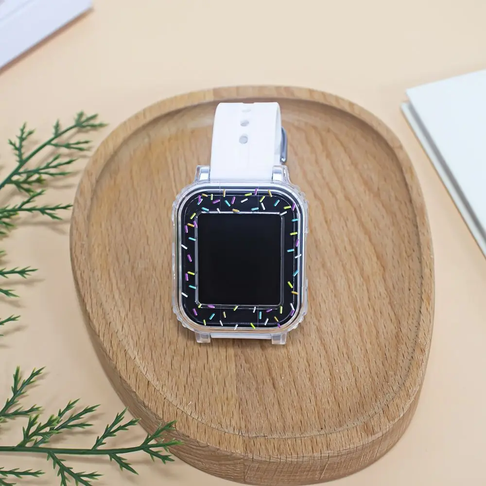ใหม่โปร่งใสป้องกันกรณี TPU Anti-Scratch กรอบกันกระแทกการ์ตูนรูปแบบแขนสําหรับ Gabb นาฬิกา 3e