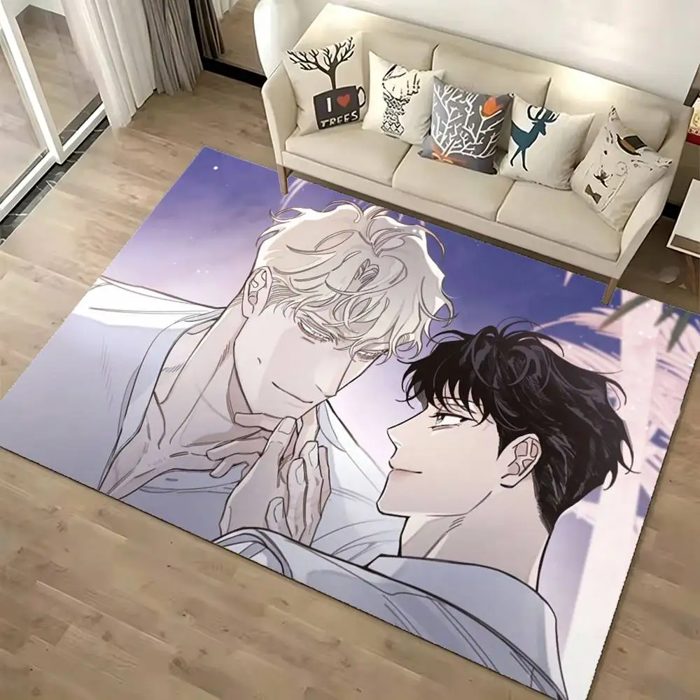 Caesar Leewon R-Roses C-Champagne Floor Mat Soft Bedroom Floor Anti-skid Household Carpets