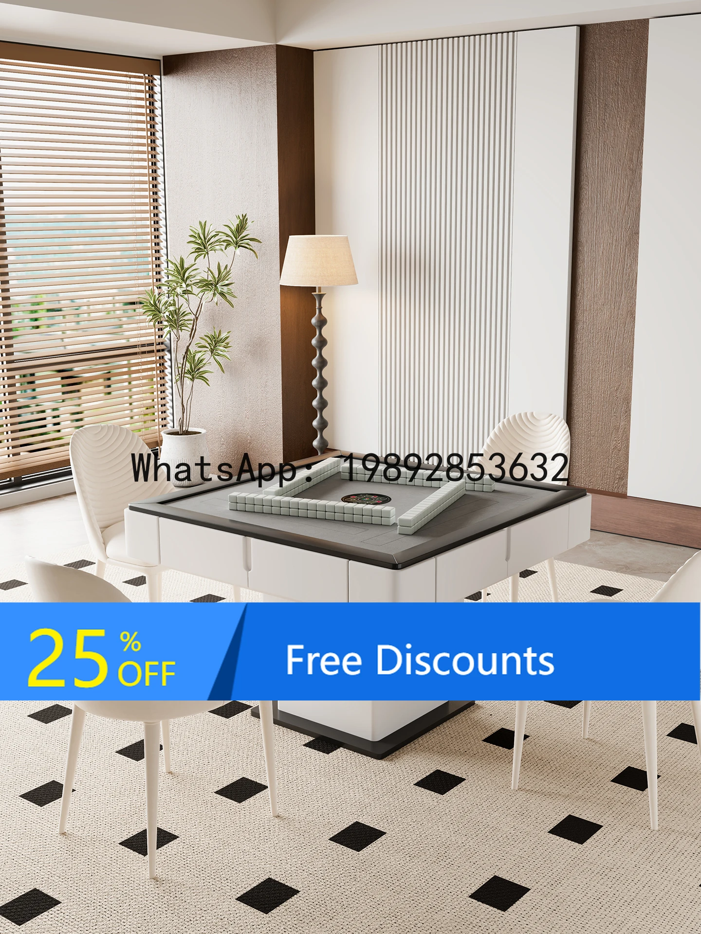 

CZ Coffee Table Dual-use Dining Table Integrated Mahjong Machine Fully Automatic Home Silent Electric Multi-functional