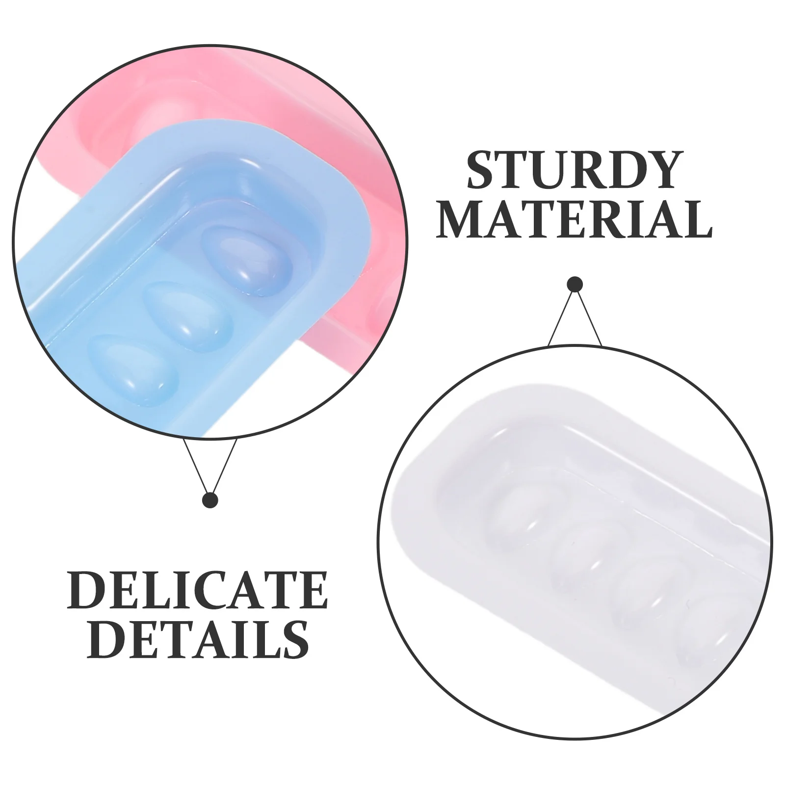 Plateau de colle pour faux-cils, 300 pièces, support de cils en plastique réutilisable, anti-déversement, Palette de greffage pour outils d'extension de Salon de beauté