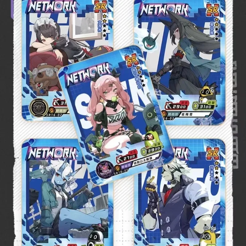 Genuine In Stock New Zenless Zone Zero Series Collection Card Anime Game Character Collectible Cards Kids Birthday Gift