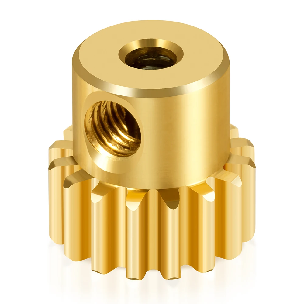 MIBIDAO 2 uds latón 48P 3,17mm 16T piñón engranaje de Motor para Axial SCX10 1/10 RC modelo piezas de mejora de coche