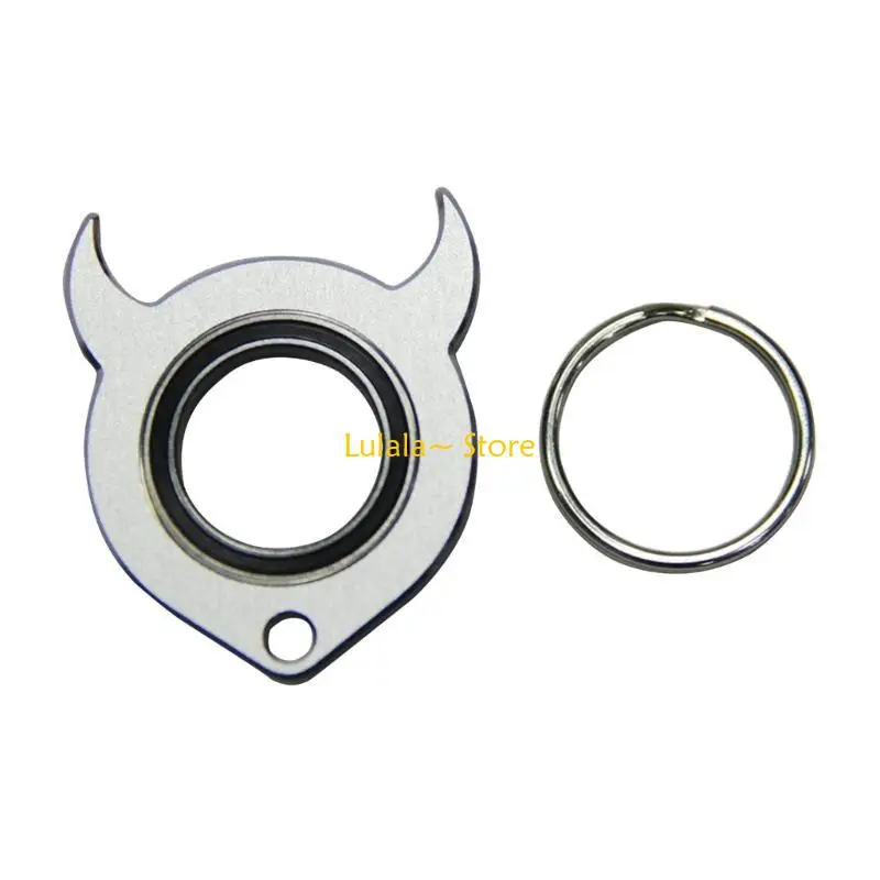 Y4QA القلق الإغاثة المفاتيح الدوار فيدجيتس لعبة معدنية الغزل خواتم الاصبع هدية