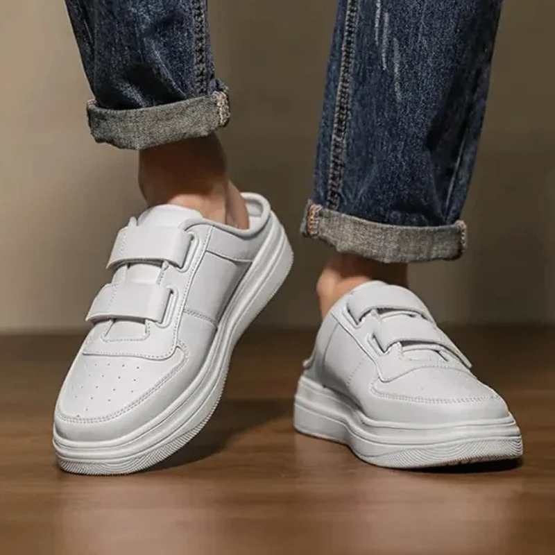 

Мужские плоские и облегающие с цветными блоками, удобные весенне-летние модные нескользящие домашние пляжные тапочки большого размера