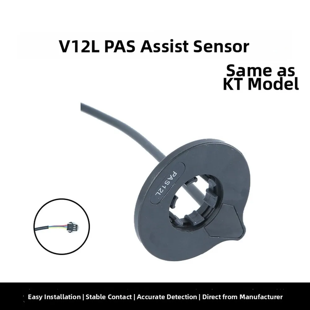 Bicycle Pedal Assist Sensor for Electric Bike For speed Measurement Detection ABS Housing 5.31x3.54x3.34in Black
