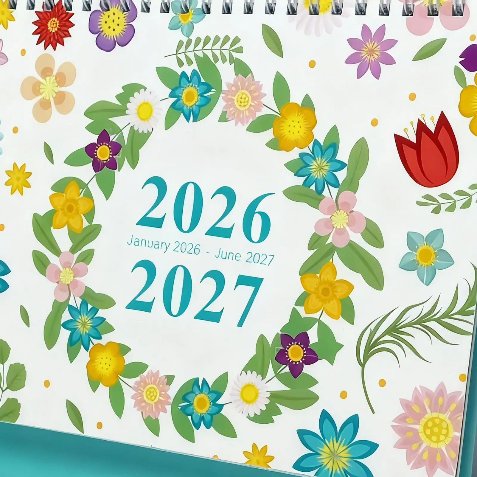 Настольный календарь на 2026 год, еженедельный, ежедневный, 18 месяцев с заметками, эстетический настольный календарь на 2026-2027, планирование повестки дня встреч