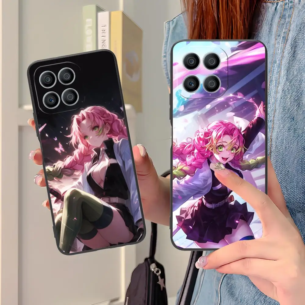 Demon Slayer Mitsuri Phone Case for Honor 90 80 70 60 50 30 20 10 9 8 7 Pro S SE Lite 5G Colour Protective Luxury Pretty Cover view 3