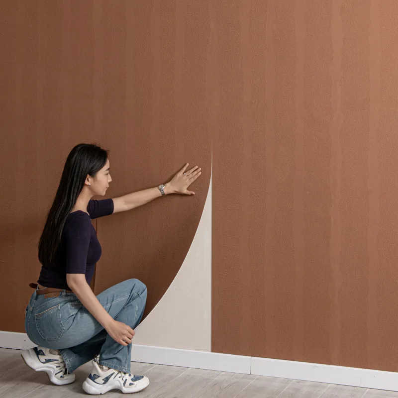 Flexible Waterproof Self-Adhesive Sticker, 60cm×2.8m 3D Cave Stone Texture Wall Covering for Home Renovation, Peel and Stick DIY