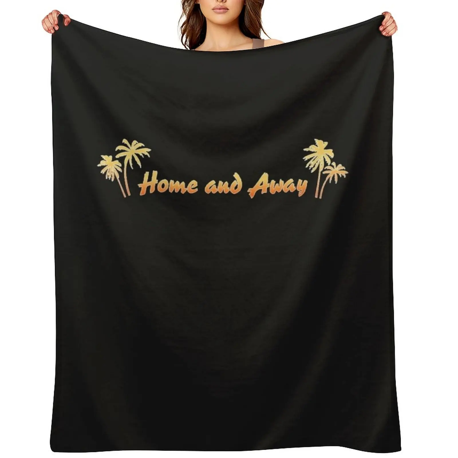 

Retro Home And Away Logo Essential T Shirt Throw Blanket Hairy blankets ands Cute Soft Plush Plaid Blankets
