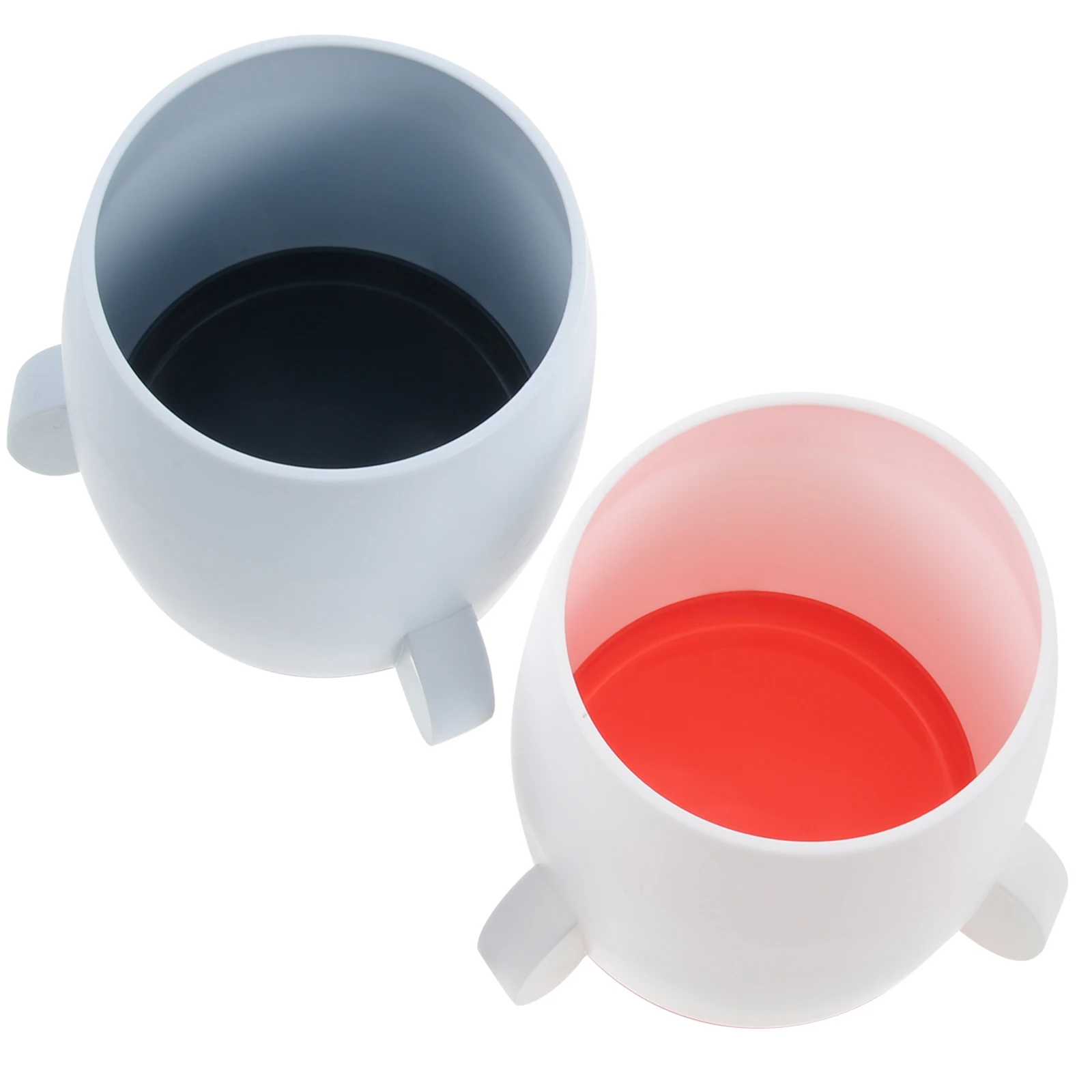

2pcs Pen Holder Desk Pen Cups ganizer White Blue Cute Storage Bucket for Classroom Office Students Pencil Cup