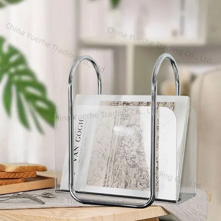 

Simple modern metal handle acrylic bookshelf, living room sales office entrance, study soft decoration, floor ornament