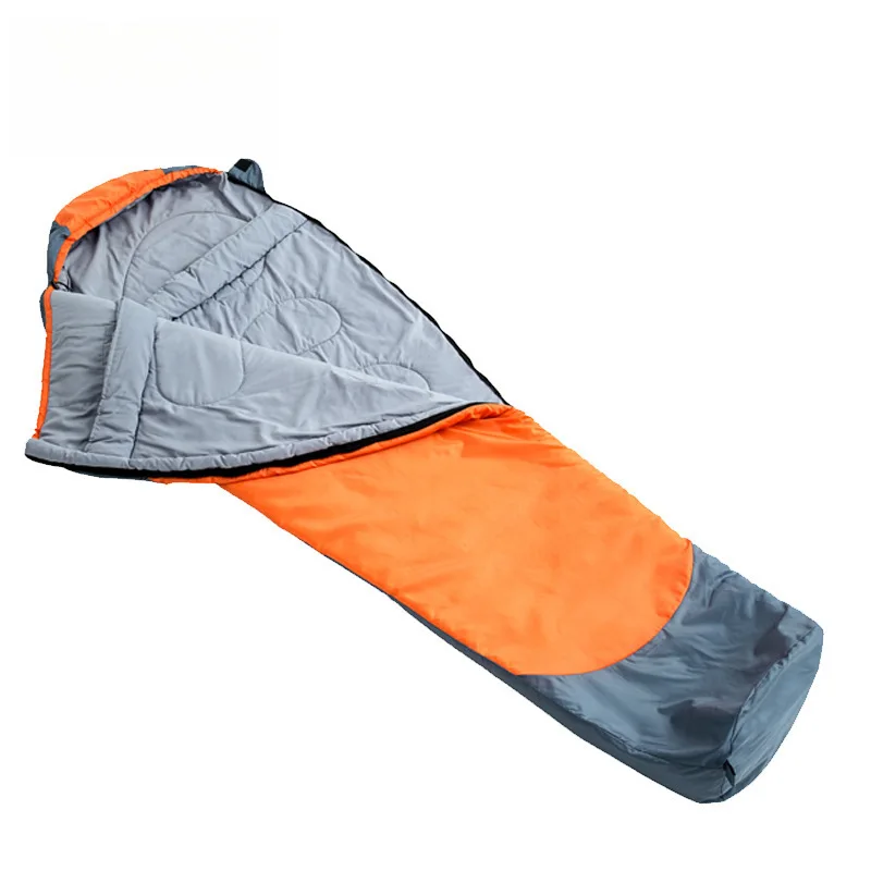 Novo produto quatro estações acampamento ao ar livre acampamento único adulto saco de dormir viagem acampamento modelo correspondência cores