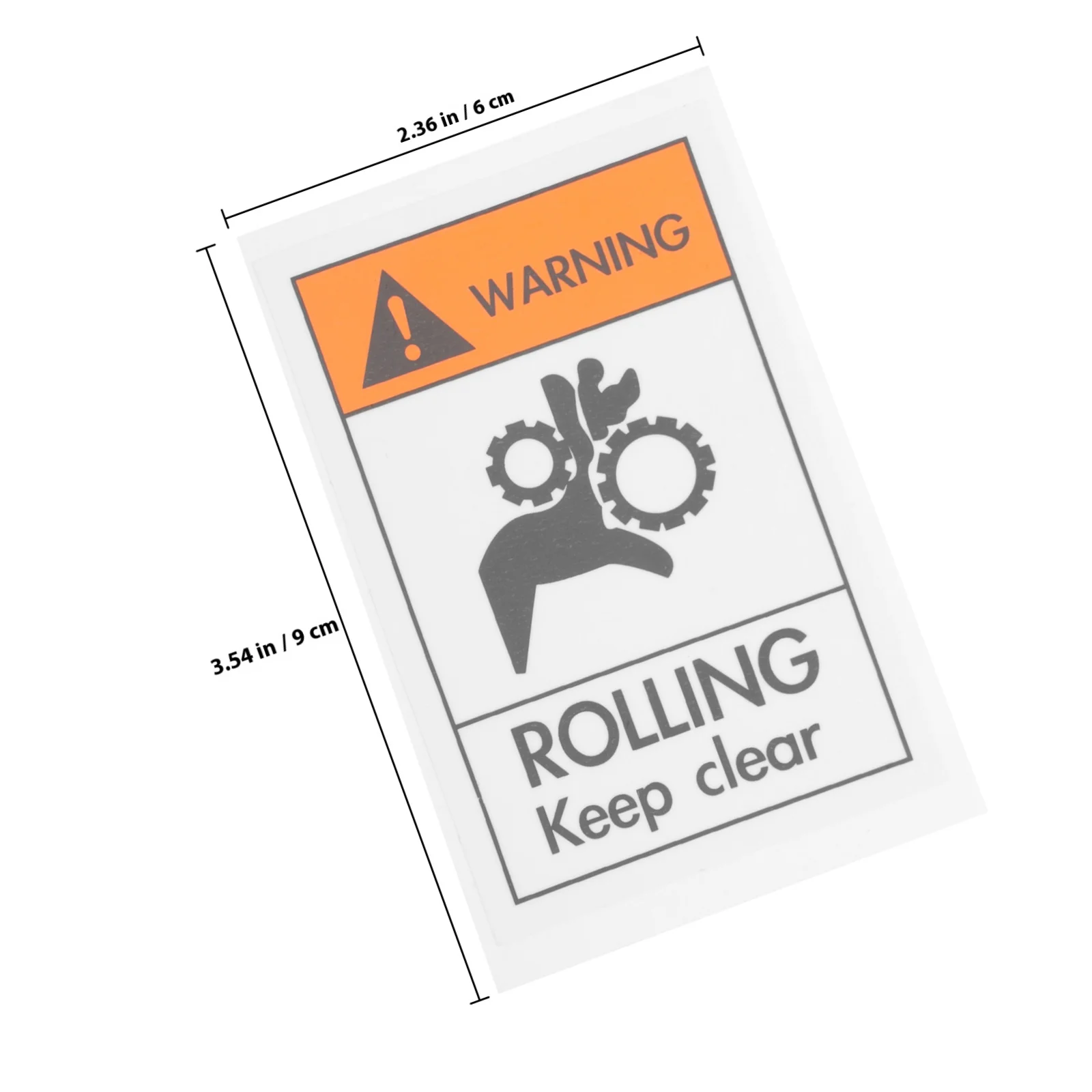 Industrial Safety Warning Stickers 8 Pieces Scratch Resistant High Visibility Danger Signs for Machinery Guarding Areas Hands