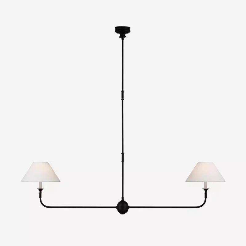 

Nordic Fabric Cover Chandelier for Living Room Bedroom Restaurant Pendant Lamp Home Decor Hanging Interior Lighting Fixture