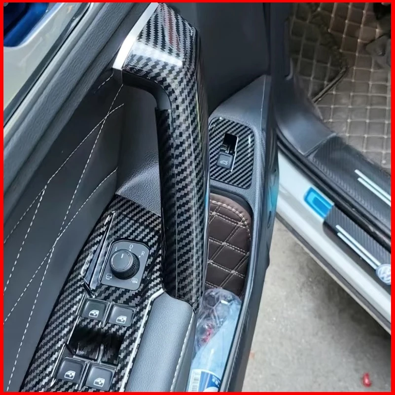 

Car Styling For VW Volkswagen Tiguan 2010-2021 Door Handle Holder Frame Cover Trim Sticker Auto Parts Accessories