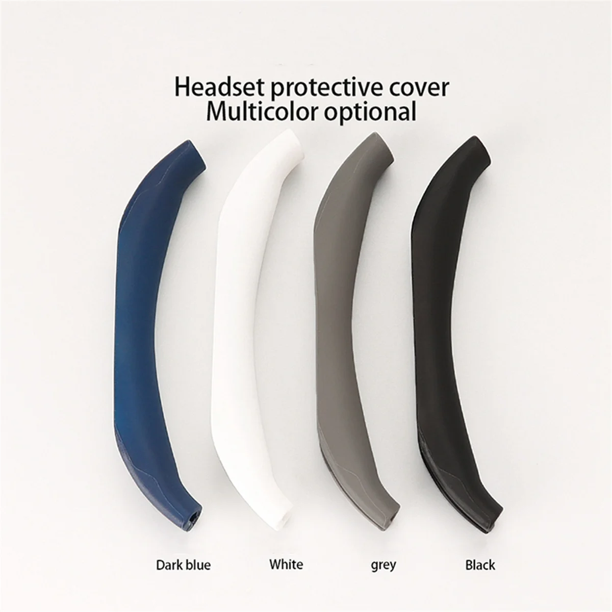 Ear Pads for Bose QC45/QC35/QC25/QC15 Earphone Silicone Protective Case Earmuff Headband Repair Parts Dark Blue