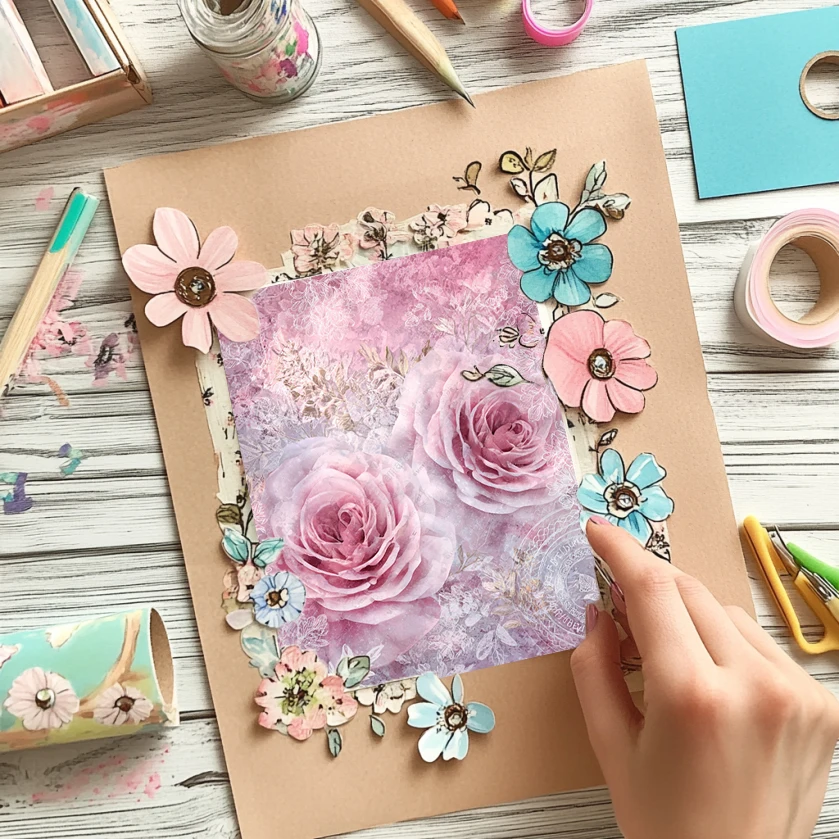 Pack de papier Origami et Scrapbooking de 6 po x 6 po (36 feuilles): motifs artisanaux pour journal, fabrication de cartes et bricolage.