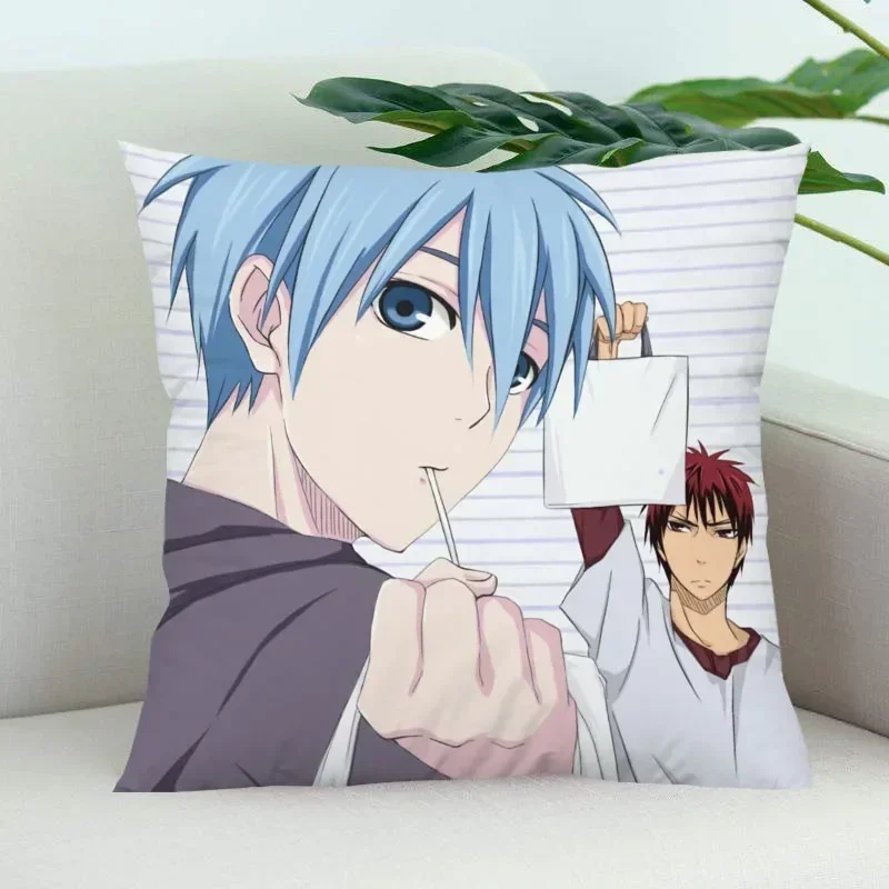 Kuroko's Basketball Pillow Cover Bedroom Home Office Decorative Pillowcase Square Zipper Pillow Cases