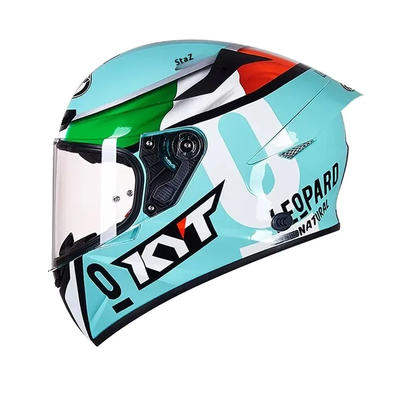 Airo KYT Motorcycle Helmet Men Women's All-Season Universal Anti-Fog Full Helmet Racing Style Breathable Button Closure Winter