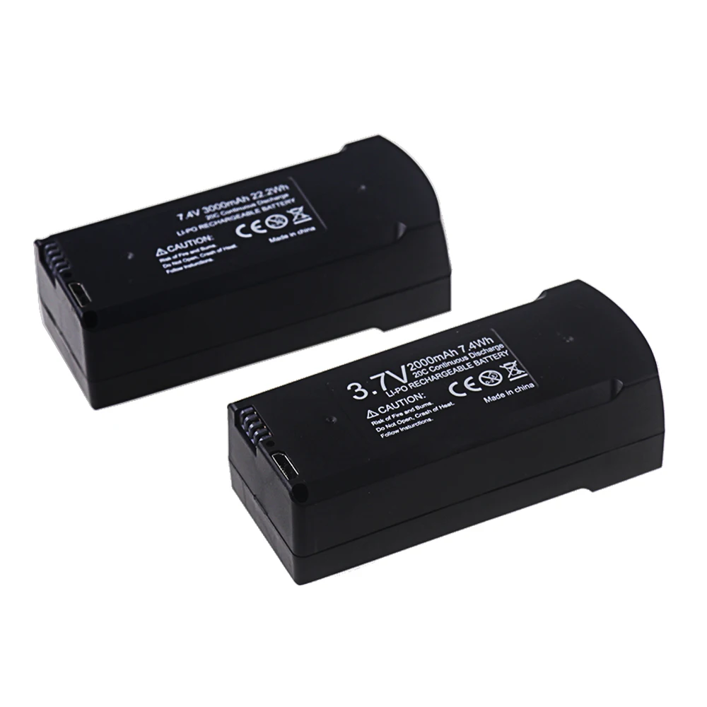 V168 PRO MAX GPS Drone Battery 7.4V 3000mAh RC Quadcopter 3.7V 2000mAh V198 Pro Max Spare Battery Drone Parts Accessories