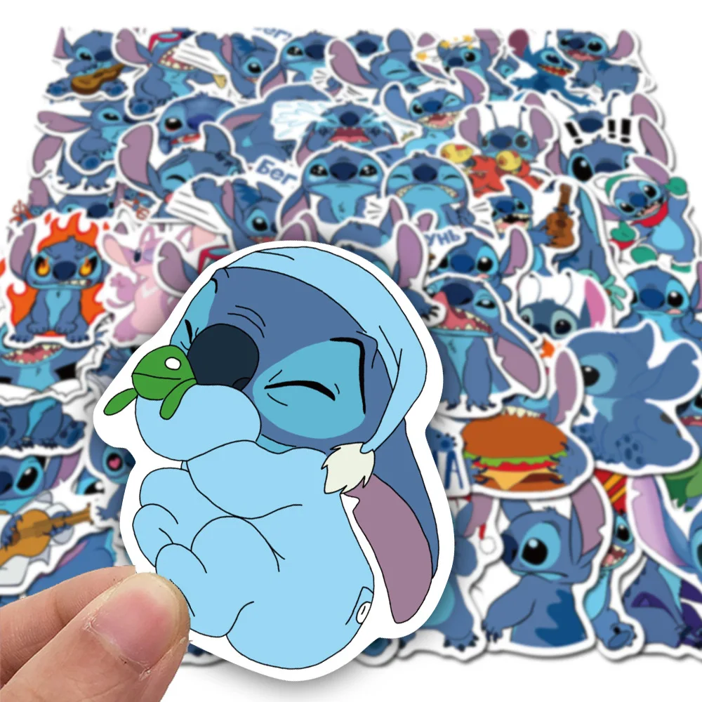 10/30/50pcs Disney Cute Cartoon Lilo & Stitch naklejki kalkomanie zabawka dla dzieci DIY walizka na laptopa Notebook Kawaii naklejka dekoracyjna