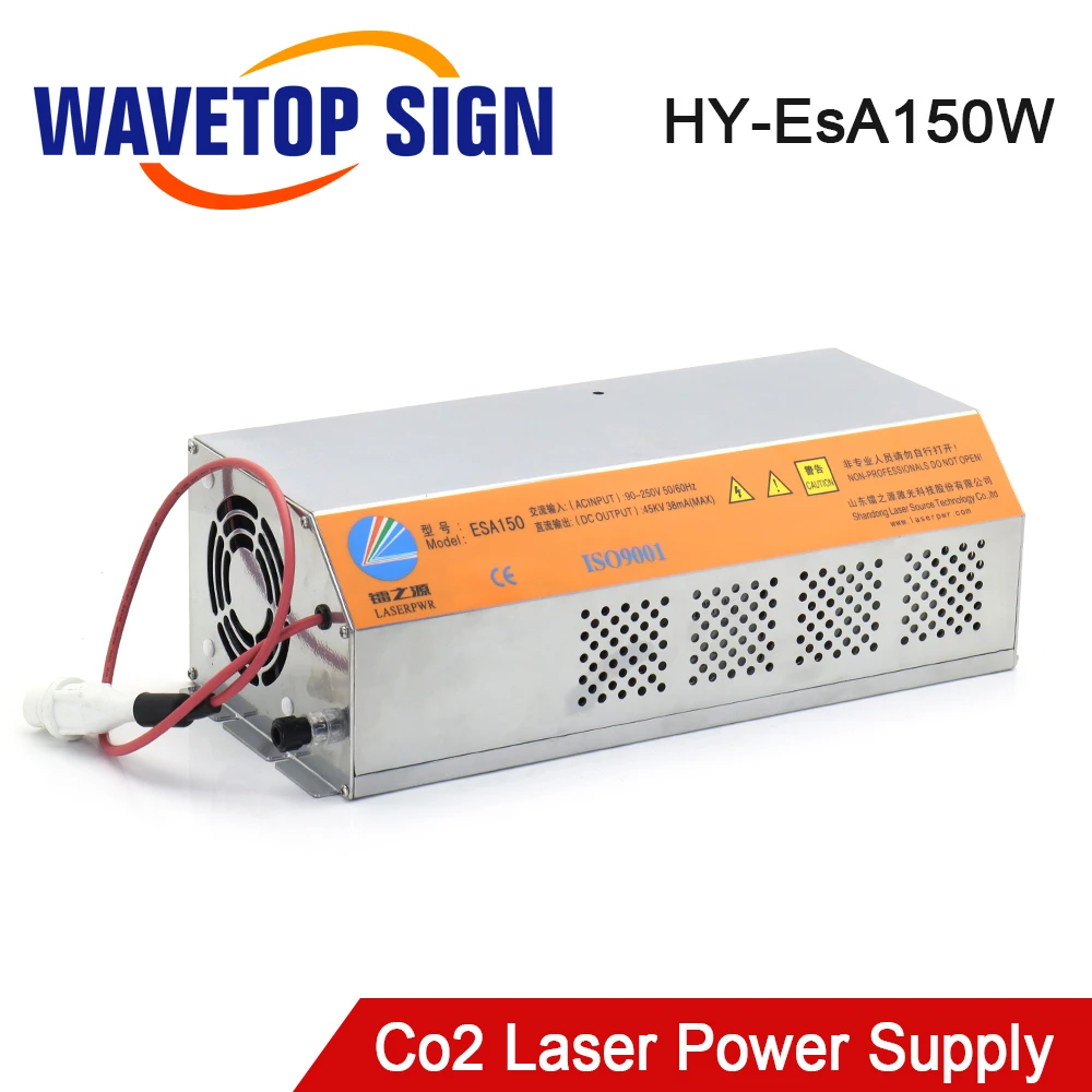 WaveTopSign 150-180W HY-EsA150 Co2 Laser Power Supply for CO2 Laser Engraving Cutting Machine Es Series