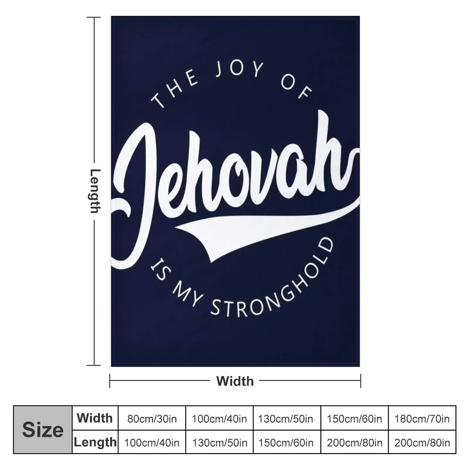 The joy of Jehovah is my stronghold Throw Blanket anime christmas decoration Vintage Beach Soft halloween Blankets