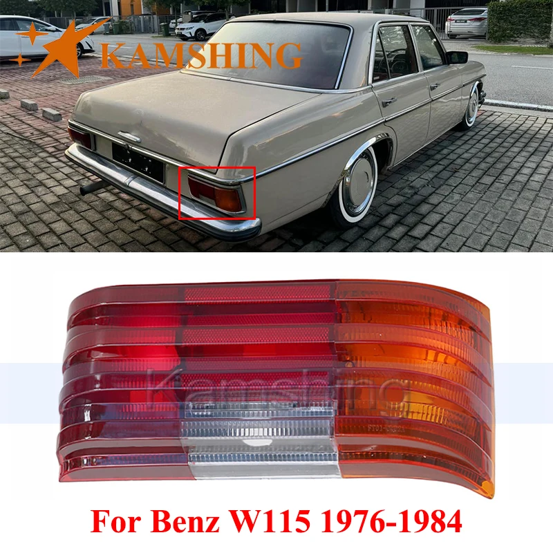

CAPQX Rear Bumper Taillight For Benz W115 1976-1984 Taillamp Tail Lamp Backup Light Rear Brake Light Stop Lamp Reversing Lamp
