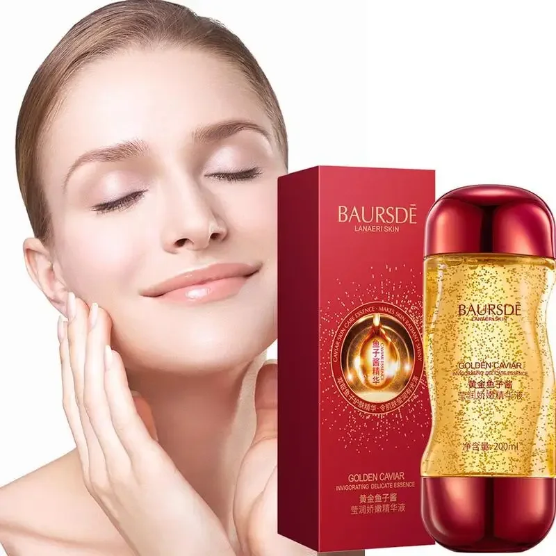 

200ml Golden Caviar Essence Moisturizing Brightening Skin Face Care Product Care Promotion